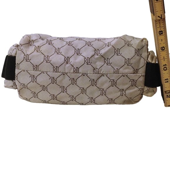 Lauren Ralph Lauren TopCarry Logo Fabric Utility Handbag 10x7 Pockets Duty-Strap - Picture 7 of 8